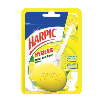 Harpic Toilet Cleaner Hygienic Rim Block Citrus